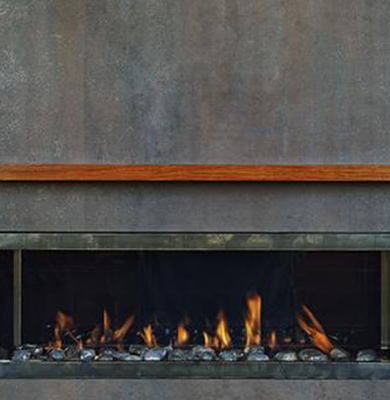 Rivestimento Camino in Neolith Iron Grey