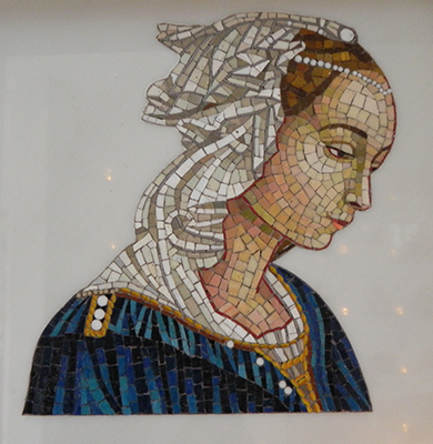 Mosaico per lapide