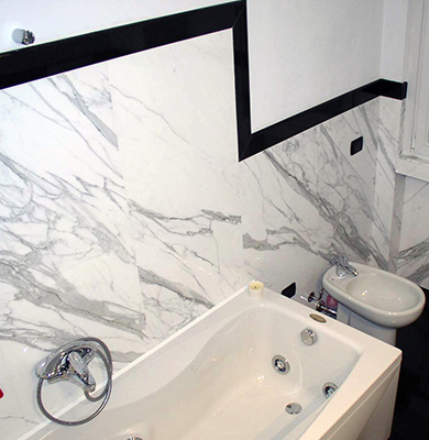 Rivestimento in Marmo Bianco Statuario