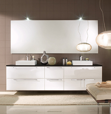 Top bagno in Okite Nero Assoluto